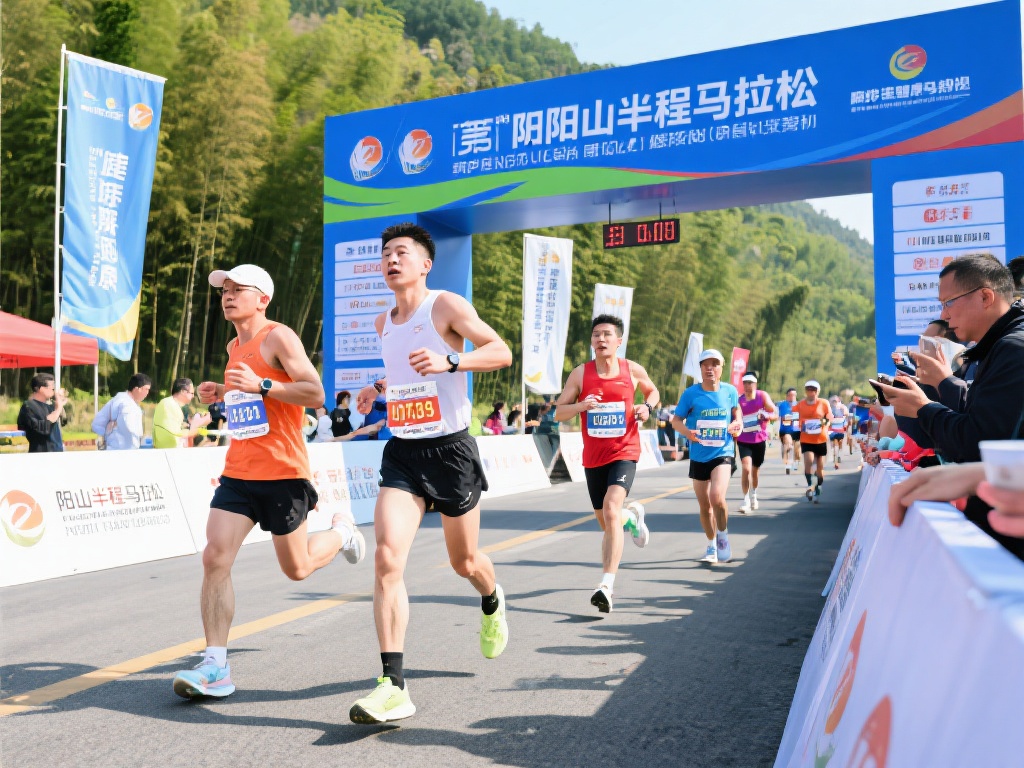 激情四射，阳山半程马拉松鸣枪盛大开跑